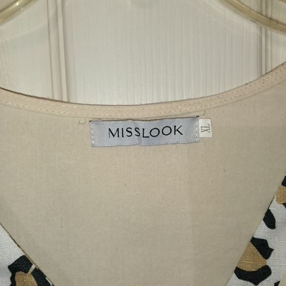 Misslook women's pullover leopard print sleeves size XL - Picture 4 of 4